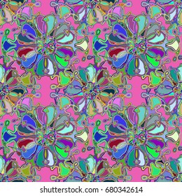 Abstract color seamless pattern for new background.