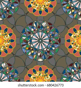 Abstract color seamless pattern for new background.