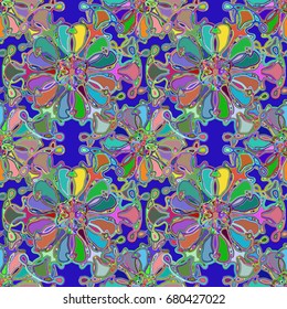 Abstract color seamless pattern for new background.