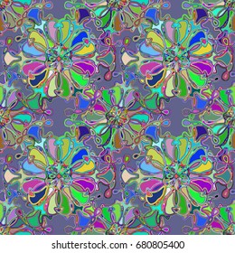 Abstract color seamless pattern for new background.