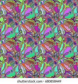 Abstract color seamless pattern for new background.