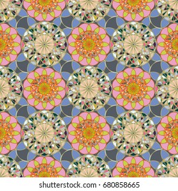 Abstract color seamless pattern for new background.