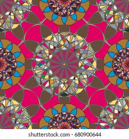 Abstract color seamless pattern for new background.