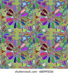 Abstract color seamless pattern for new background.