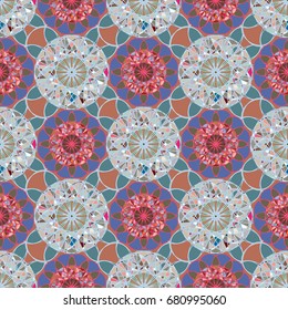 Abstract color seamless pattern for new background.