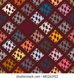 Abstract color seamless pattern for new background.