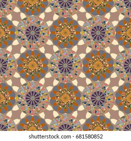 Abstract color seamless pattern for new background.