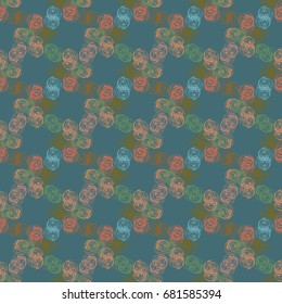Abstract color seamless pattern for new background.