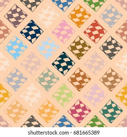 Abstract color seamless pattern for new background.