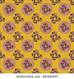 Abstract color seamless pattern for new background.