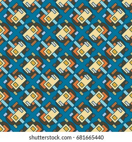 Abstract color seamless pattern for new background.
