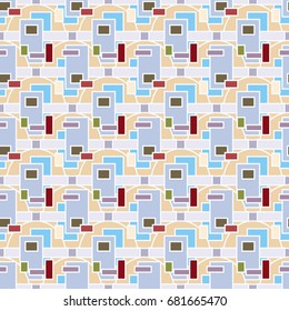 Abstract color seamless pattern for new background.