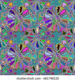 Abstract color seamless pattern for new background.