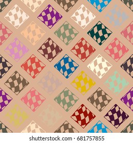 Abstract color seamless pattern for new background.