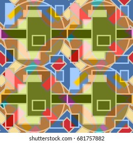 Abstract color seamless pattern for new background.