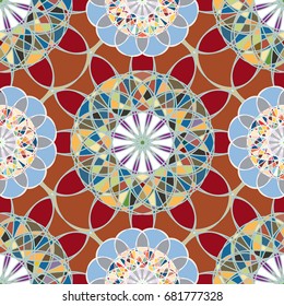Abstract color seamless pattern for new background.
