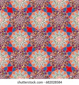 Abstract color seamless pattern for new background.