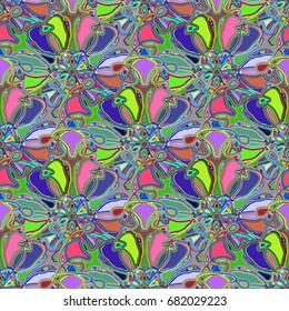 Abstract color seamless pattern for new background.
