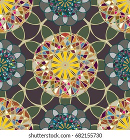 Abstract color seamless pattern for new background.