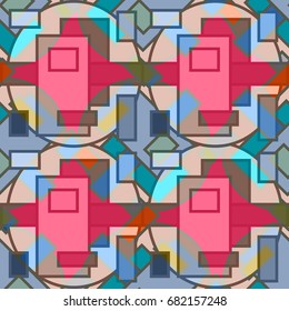 Abstract color seamless pattern for new background.