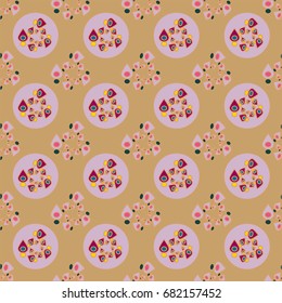 Abstract color seamless pattern for new background.