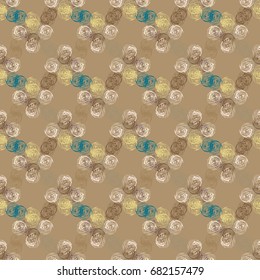 Abstract color seamless pattern for new background.