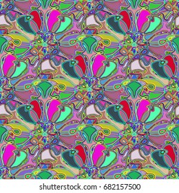 Abstract color seamless pattern for new background.