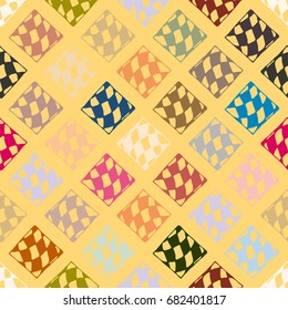 Abstract color seamless pattern for new background.