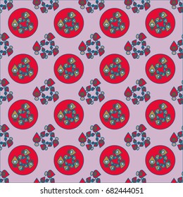 Abstract color seamless pattern for new background.