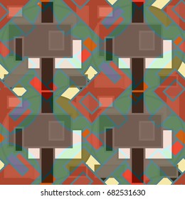 Abstract color seamless pattern for new background.
