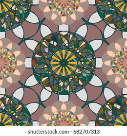 Abstract color seamless pattern for new background.