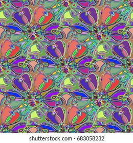 Abstract color seamless pattern for new background.