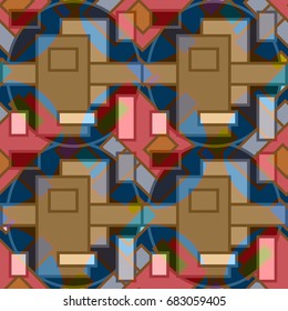 Abstract color seamless pattern for new background.