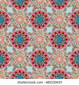 Abstract color seamless pattern for new background.