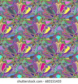 Abstract color seamless pattern for new background.