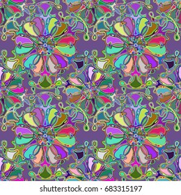 Abstract color seamless pattern for new background.