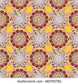 Abstract color seamless pattern for new background.