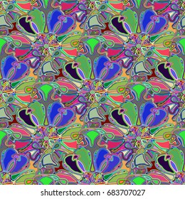 Abstract color seamless pattern for new background.