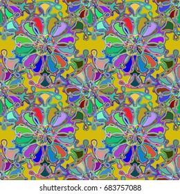 Abstract color seamless pattern for new background.