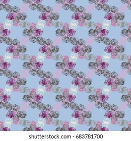 Abstract color seamless pattern for new background.