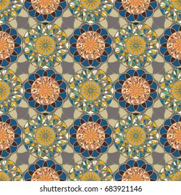 Abstract color seamless pattern for new background.