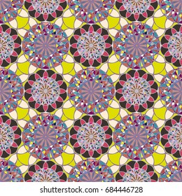 Abstract color seamless pattern for new background.