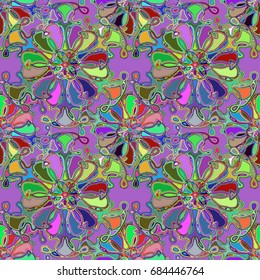 Abstract color seamless pattern for new background.