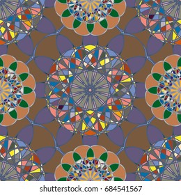 Abstract color seamless pattern for new background.