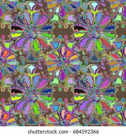 Abstract color seamless pattern for new background.