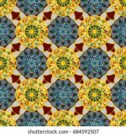 Abstract color seamless pattern for new background.