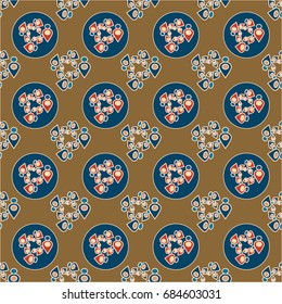Abstract color seamless pattern for new background.