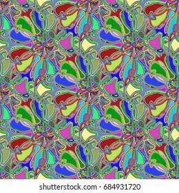 Abstract color seamless pattern for new background.