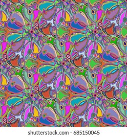 Abstract color seamless pattern for new background.