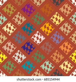 Abstract color seamless pattern for new background.